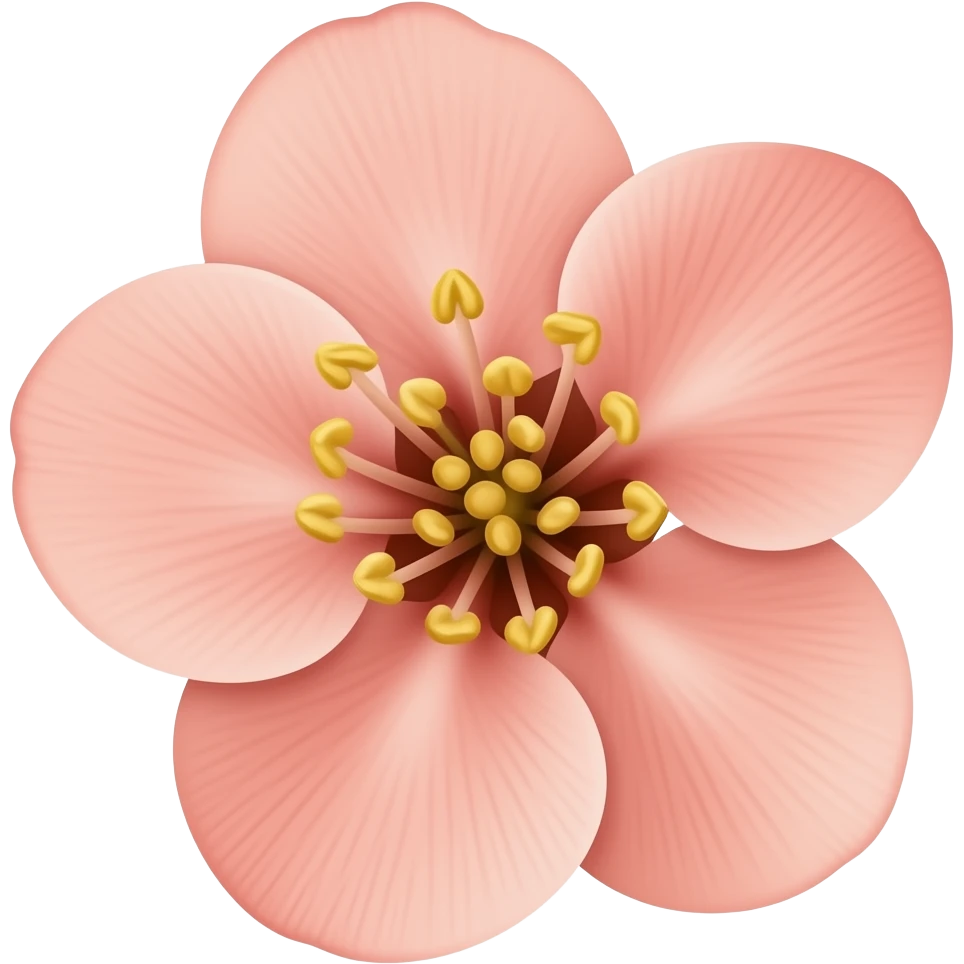 нарисуй цветение Chaenomeles japonica Maulei emoji