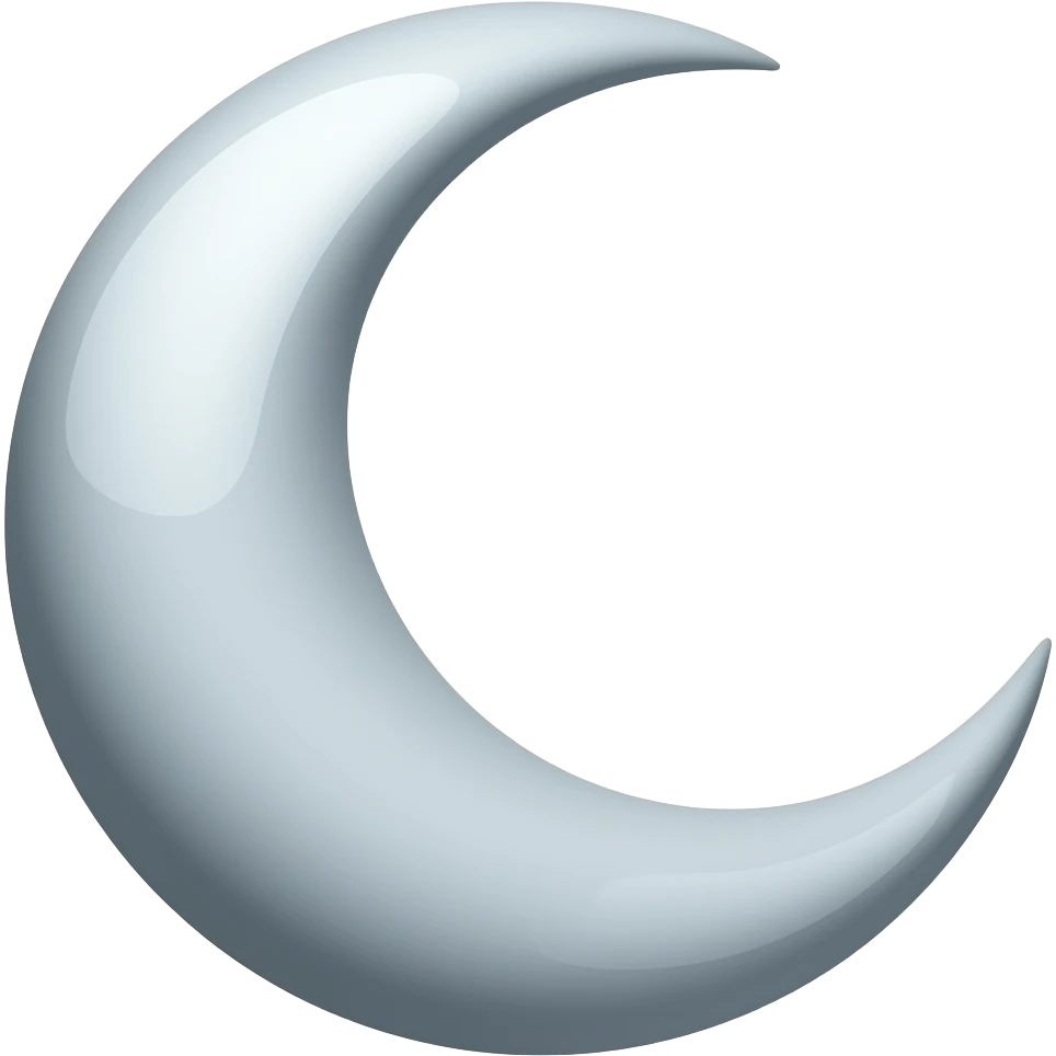 half moon emoji