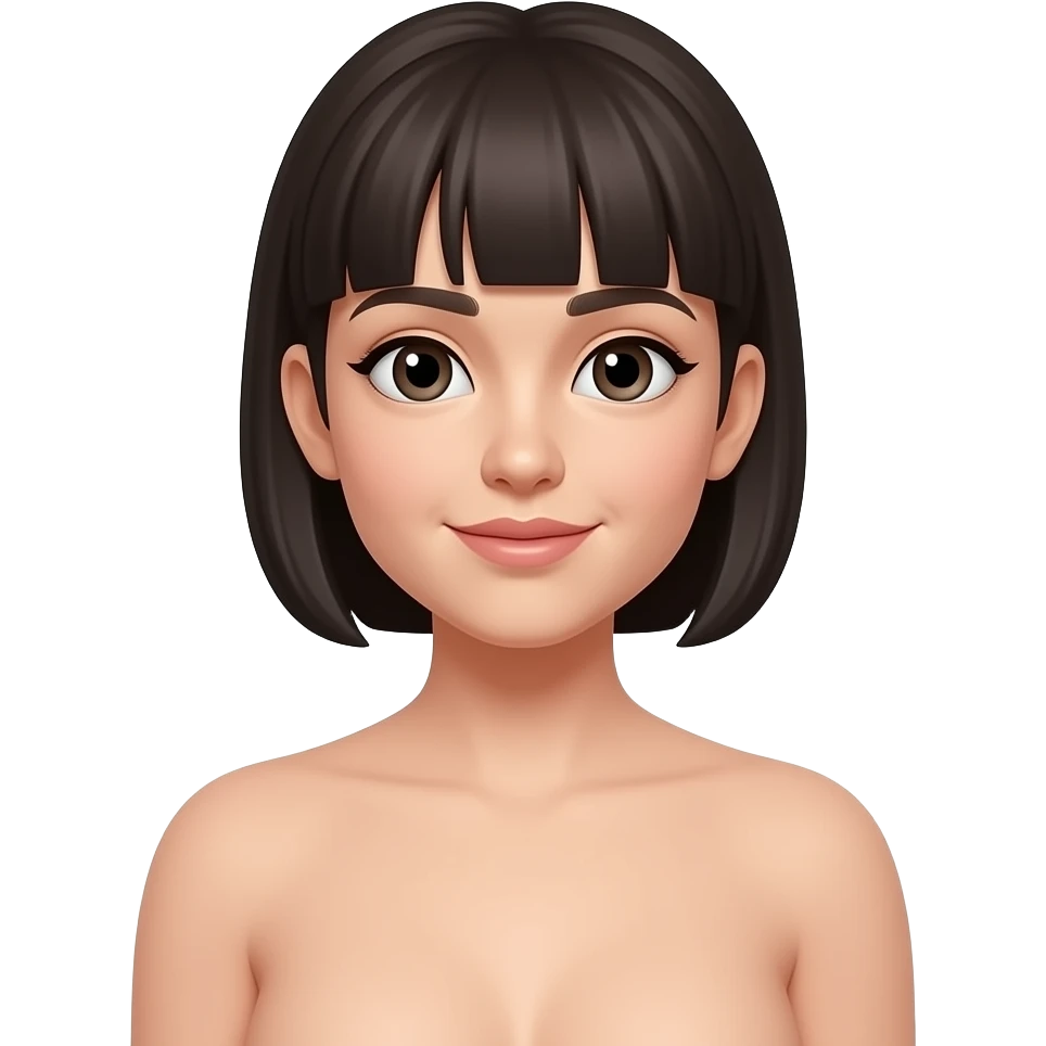 Bare Boobs small bangs emoji