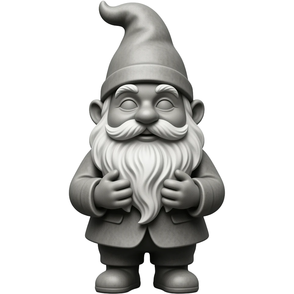 gnome stone statue emoji