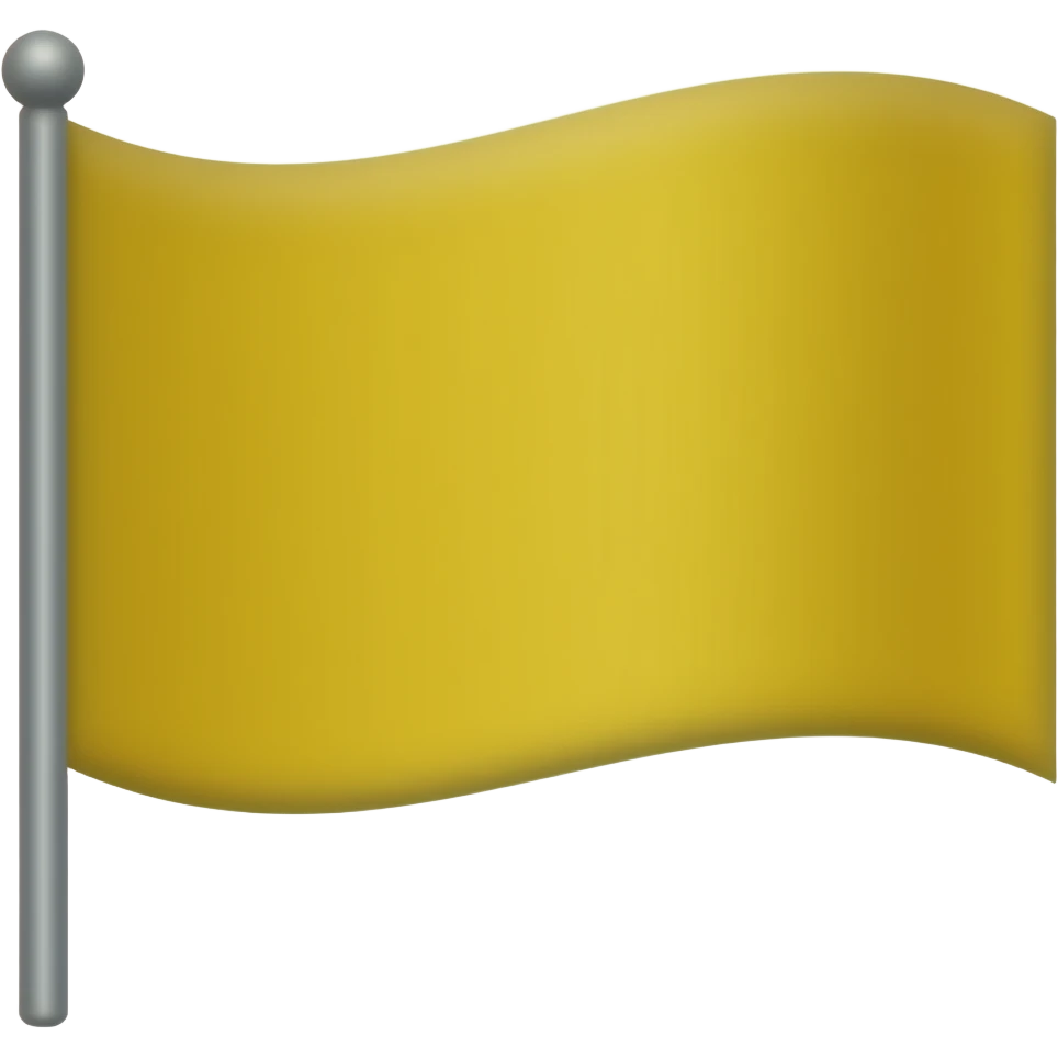 Золотой флаг без надписей без столба без палки emoji