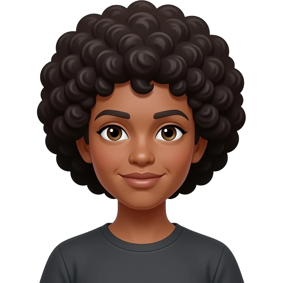 afro emoji