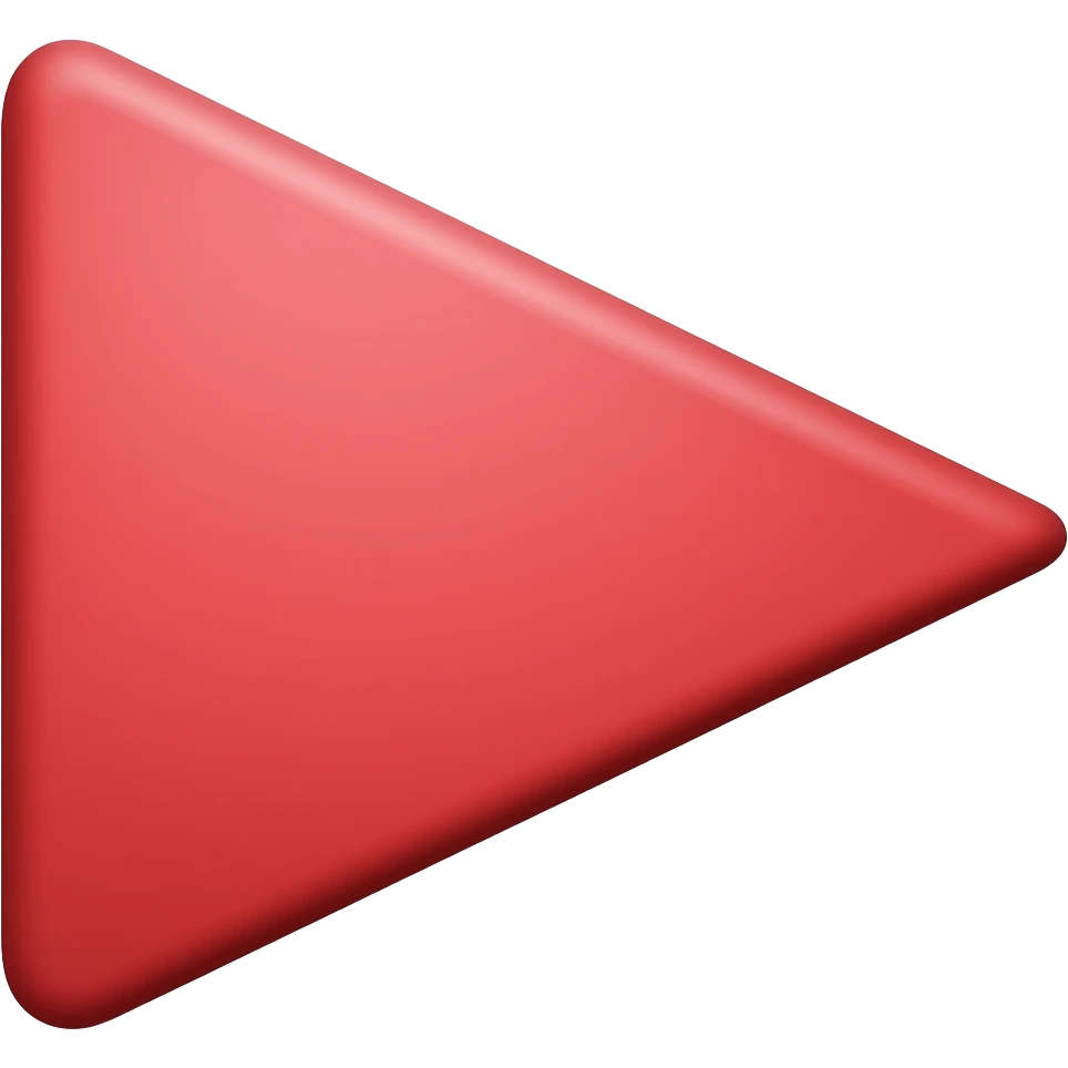 red rubber triangle pointing right emoji
