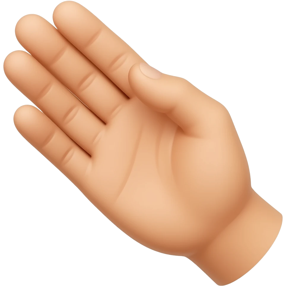 one hand emoji