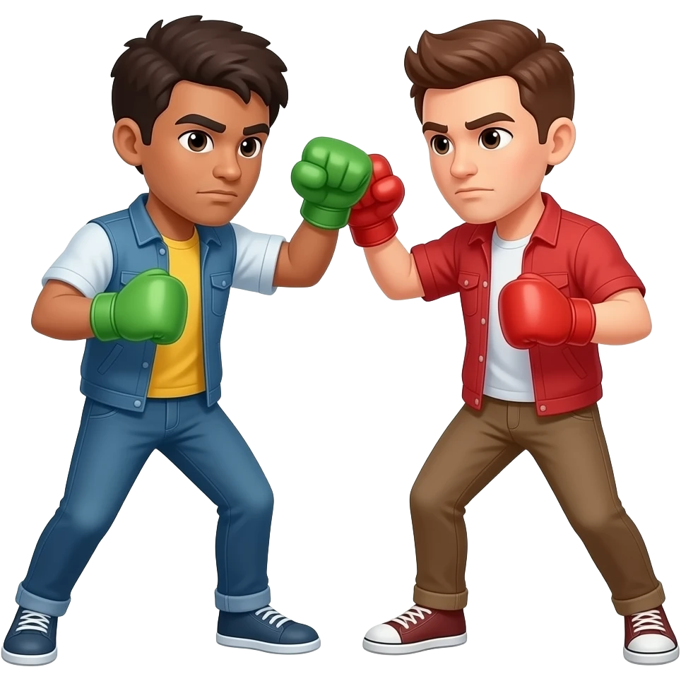 Dame un emoji de 2 personas peleando emoji