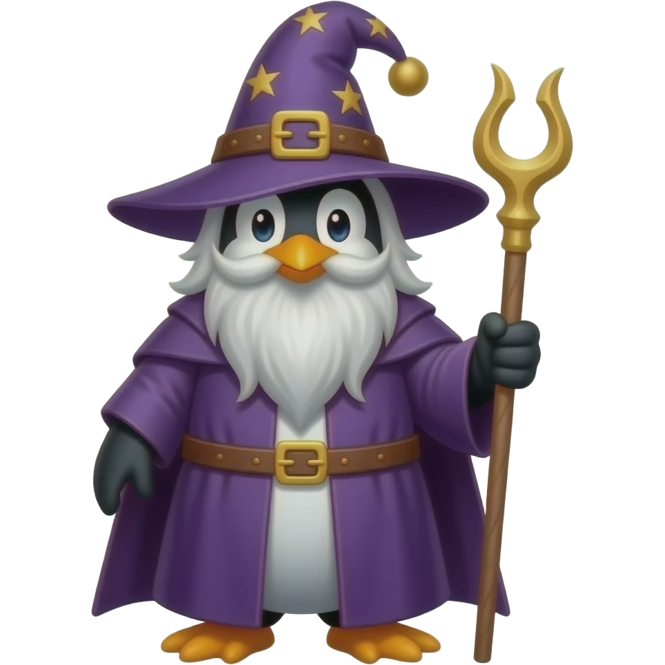 Penguin Wizard emoji