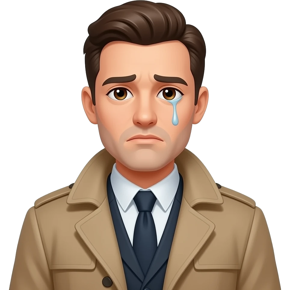 tired men in coat emoji