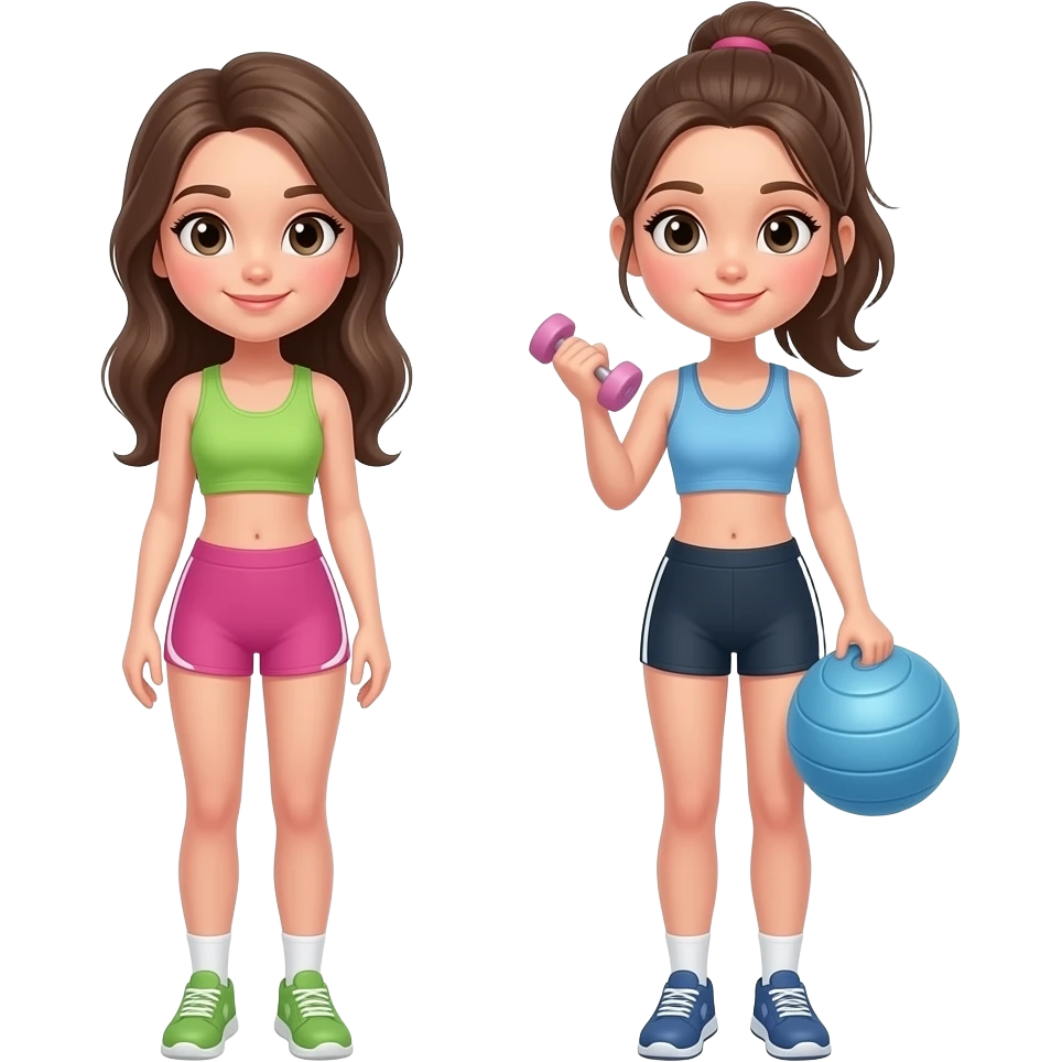 جيم بنات كيوت emoji