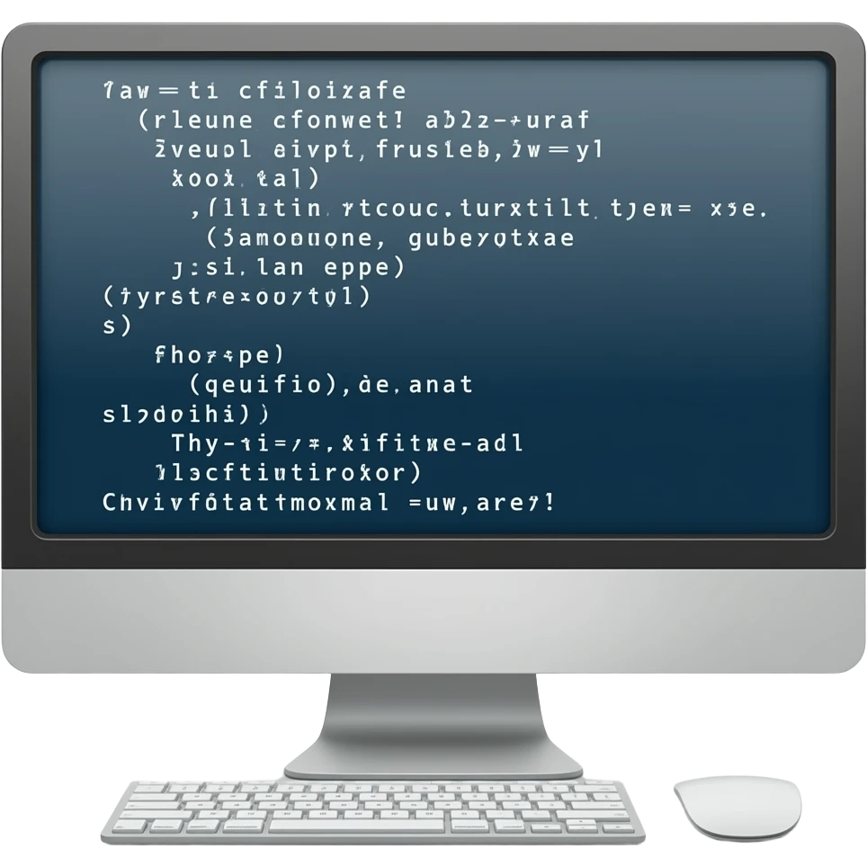 computer with code emoji