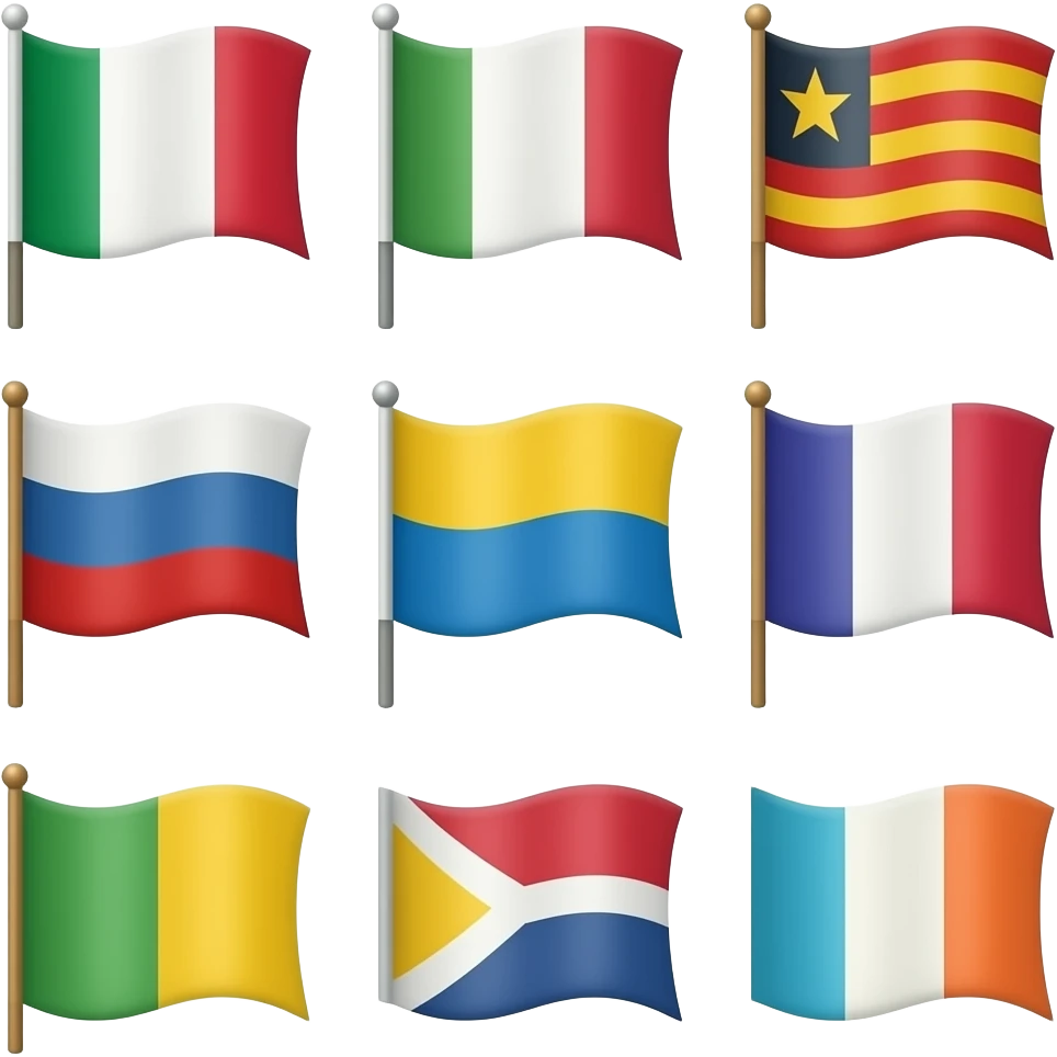 Flag shapes emoji