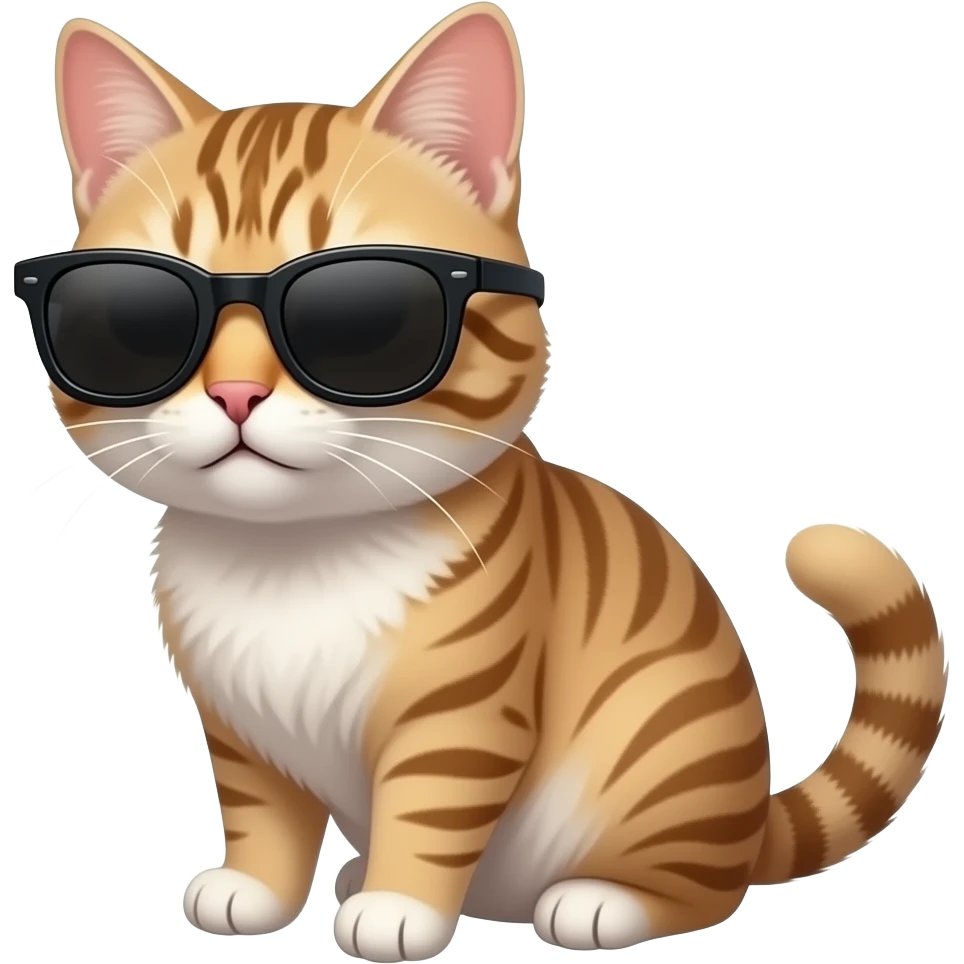 Cat wearing sunglasses emoji