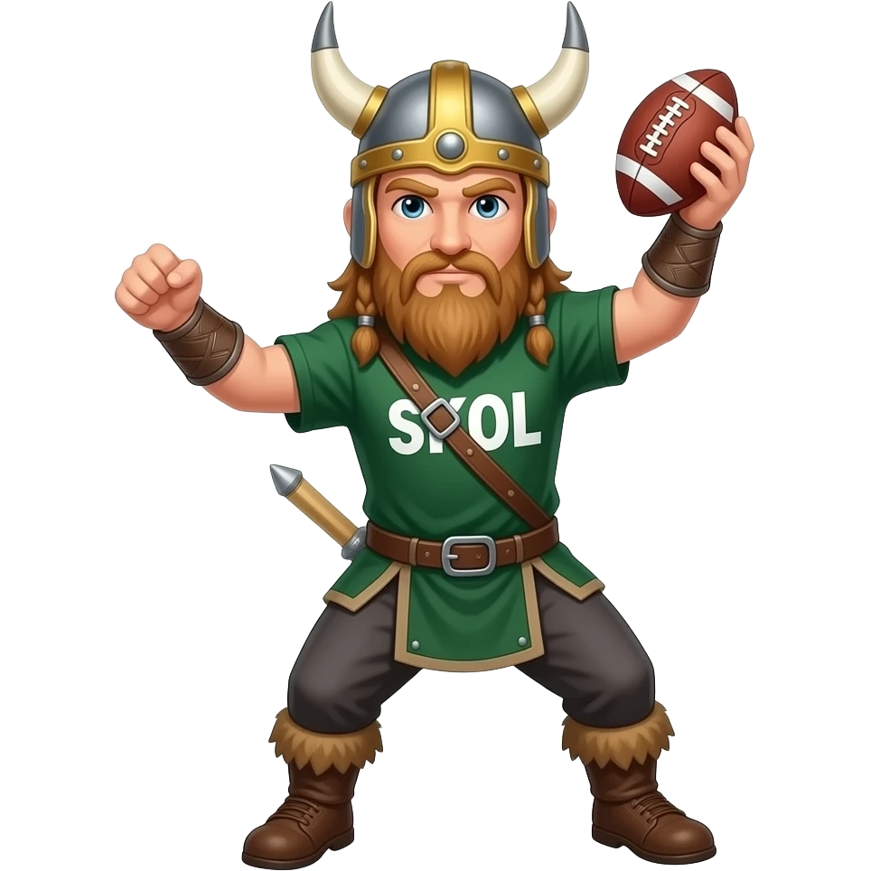 Viking football SKOL emoji