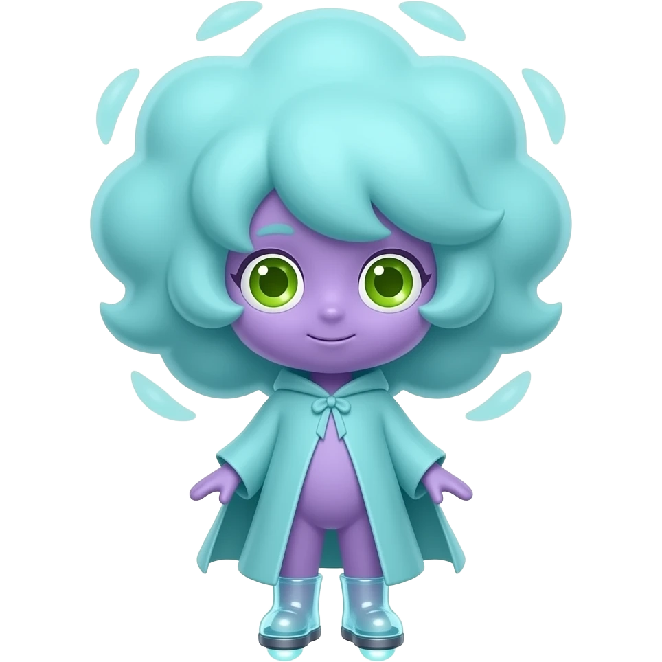Full-body entity named Mizzumo with a huge swirling mist head, tiny ...