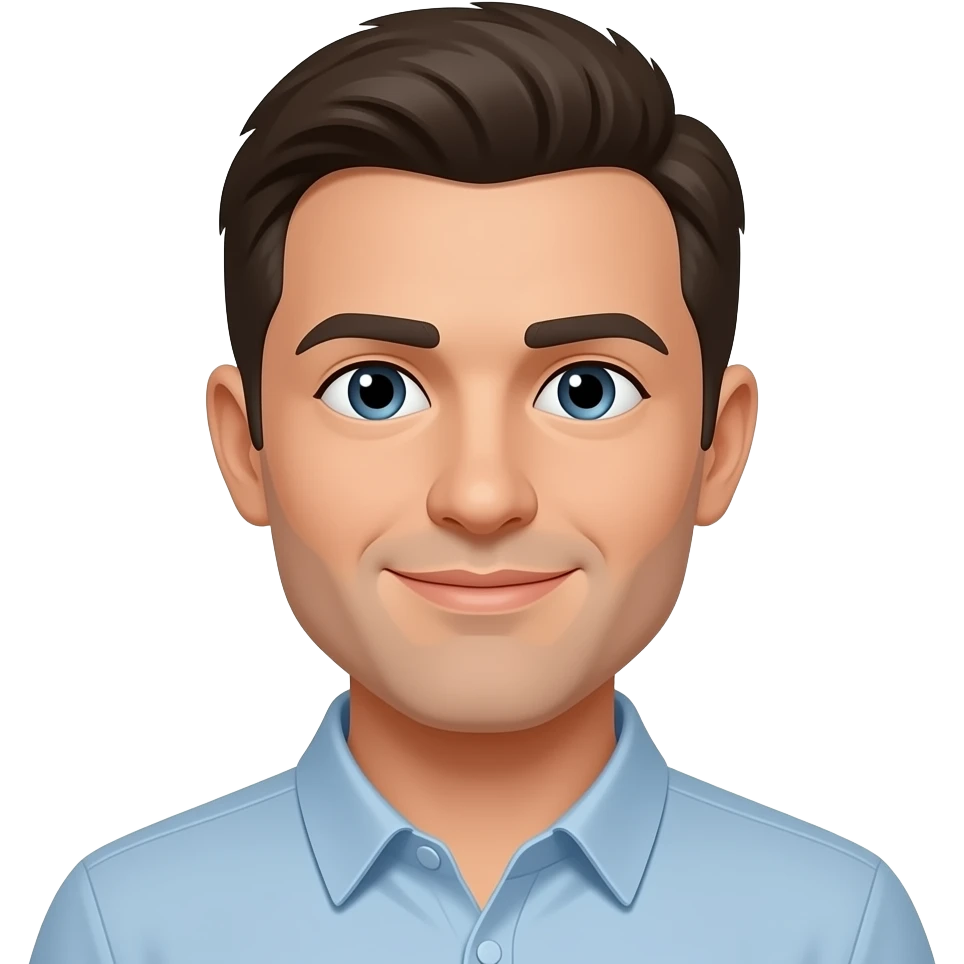 Create high-quality glossy emojis with a vibrant modern style.Make the emojis look premium, shiny, and eye-catching with bright highlights, smooth gradients, soft reflections, and glowing details. man face emoji emoji