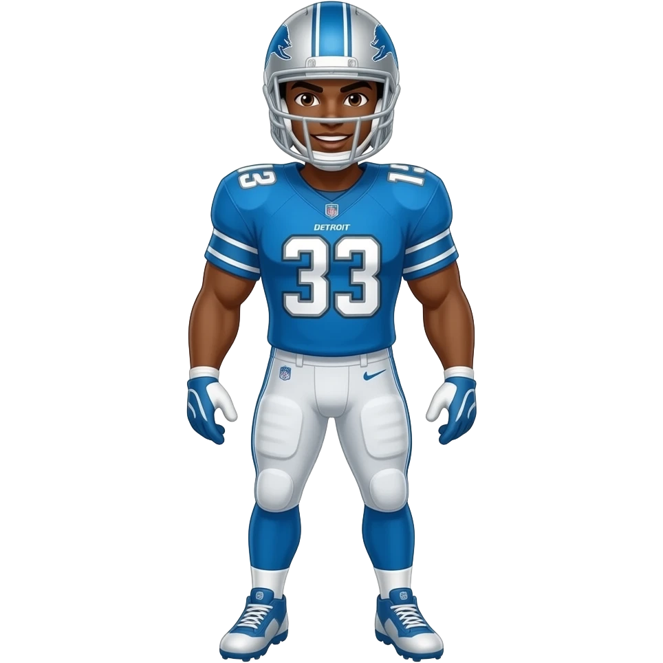 Roaring Detroit Lions emoji