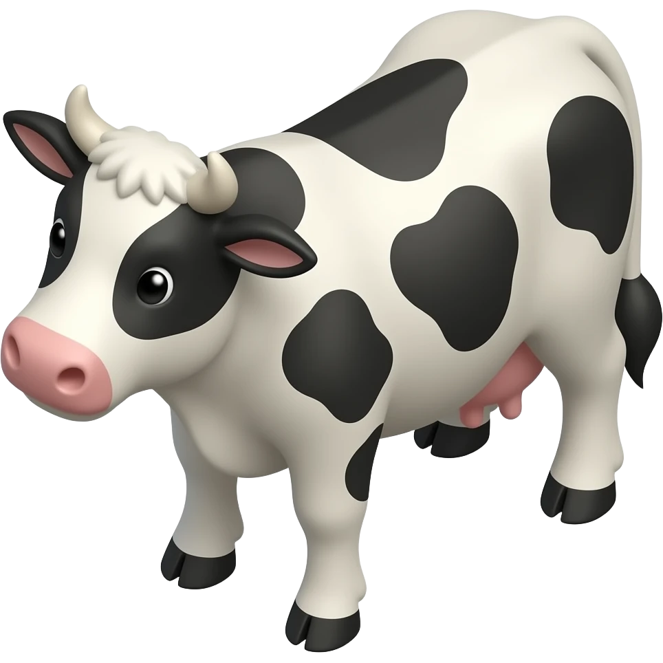 cow isometric emoji