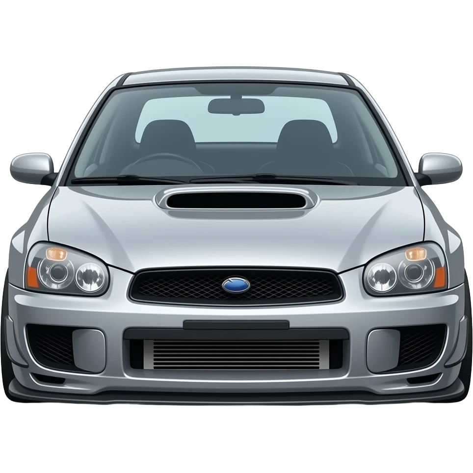 A 2003 WRX sti doing burnouts emoji
