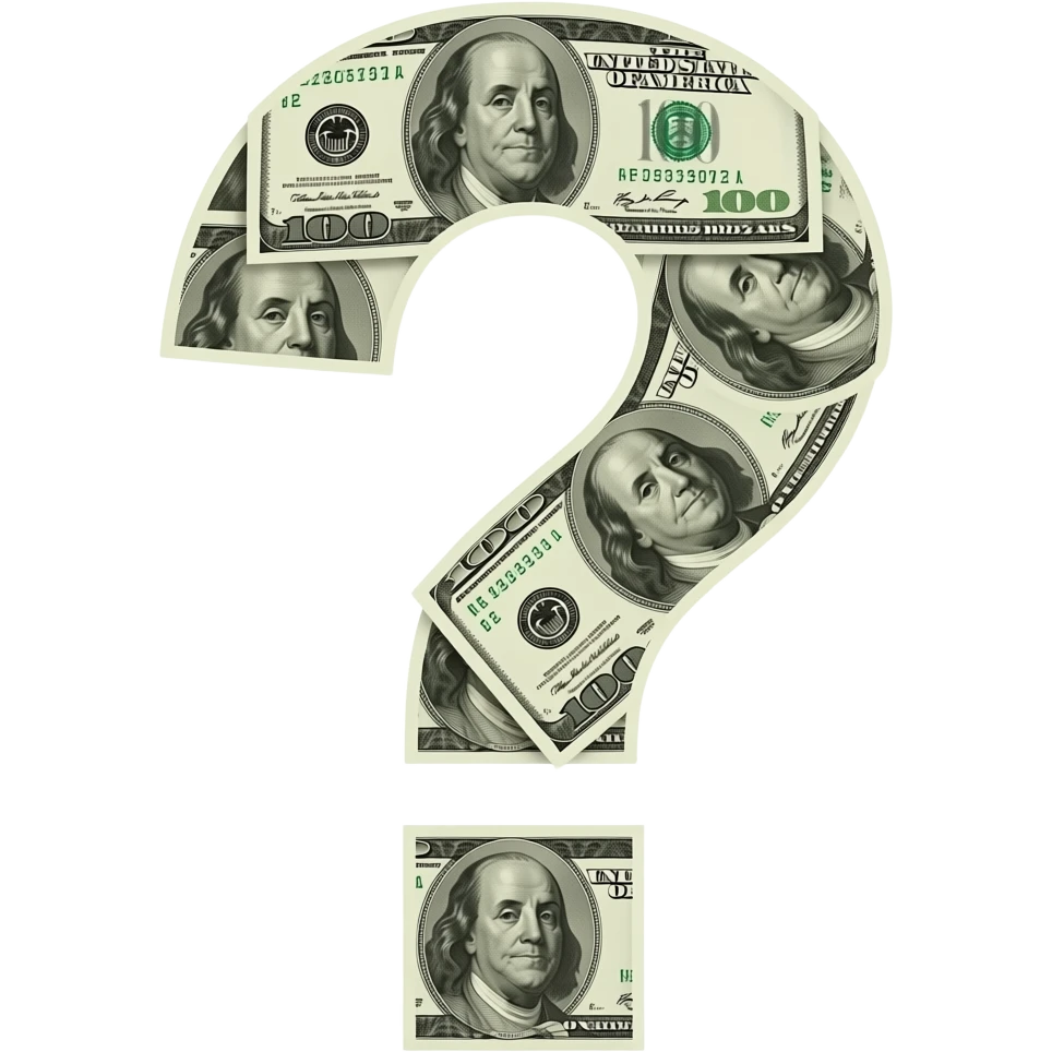 MONEY QUESTION MARK emoji