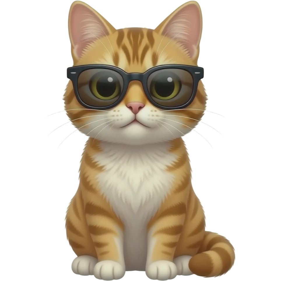 Cat wearing sunglasses emoji