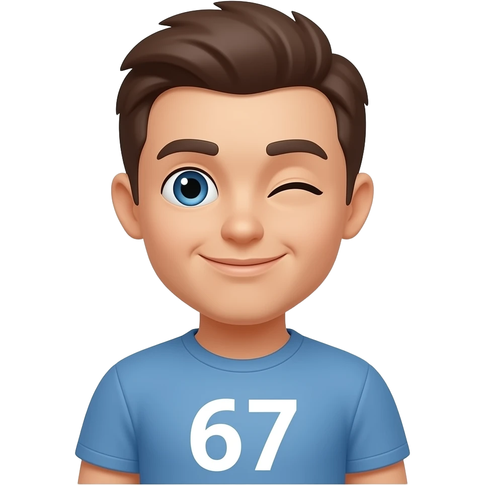 😉 but with 67 emoji