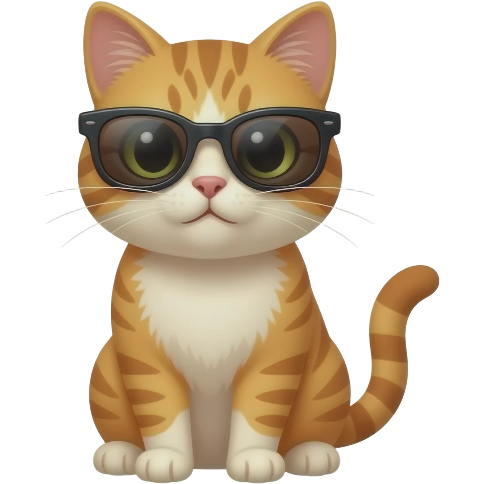 Cat wearing sunglasses emoji