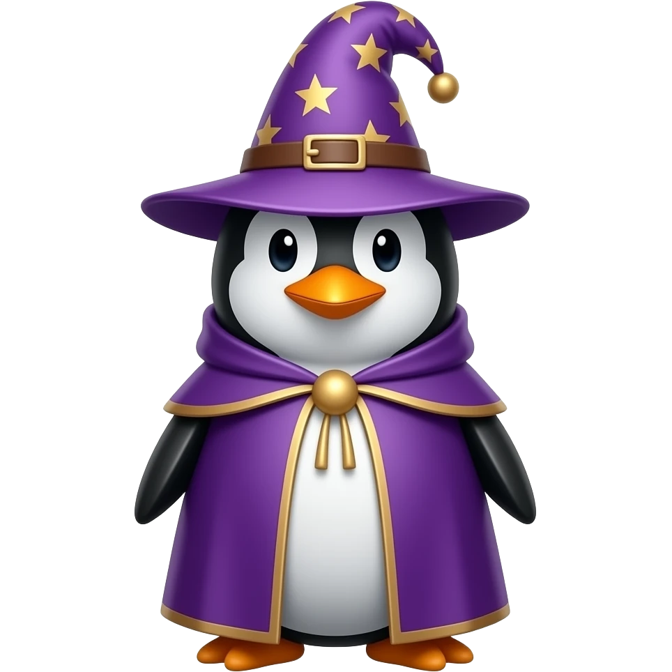 Penguin Wizard emoji