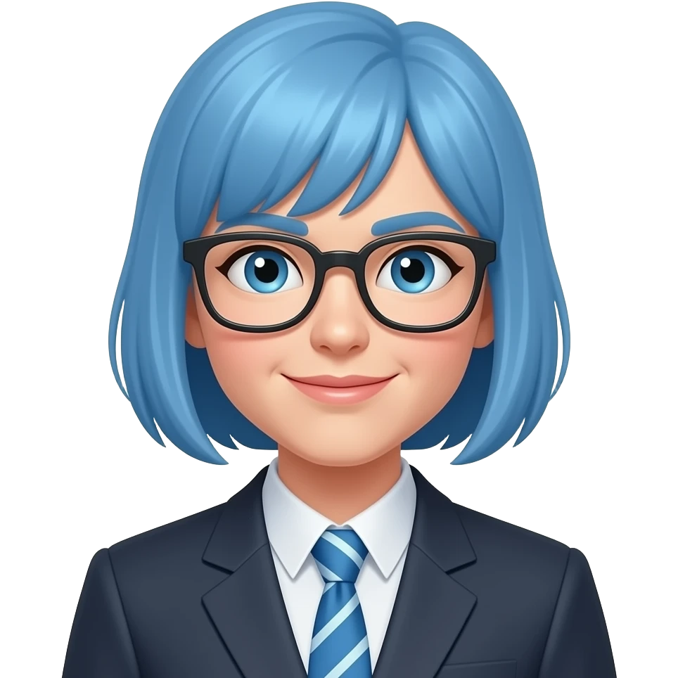 青髪の教師 emoji