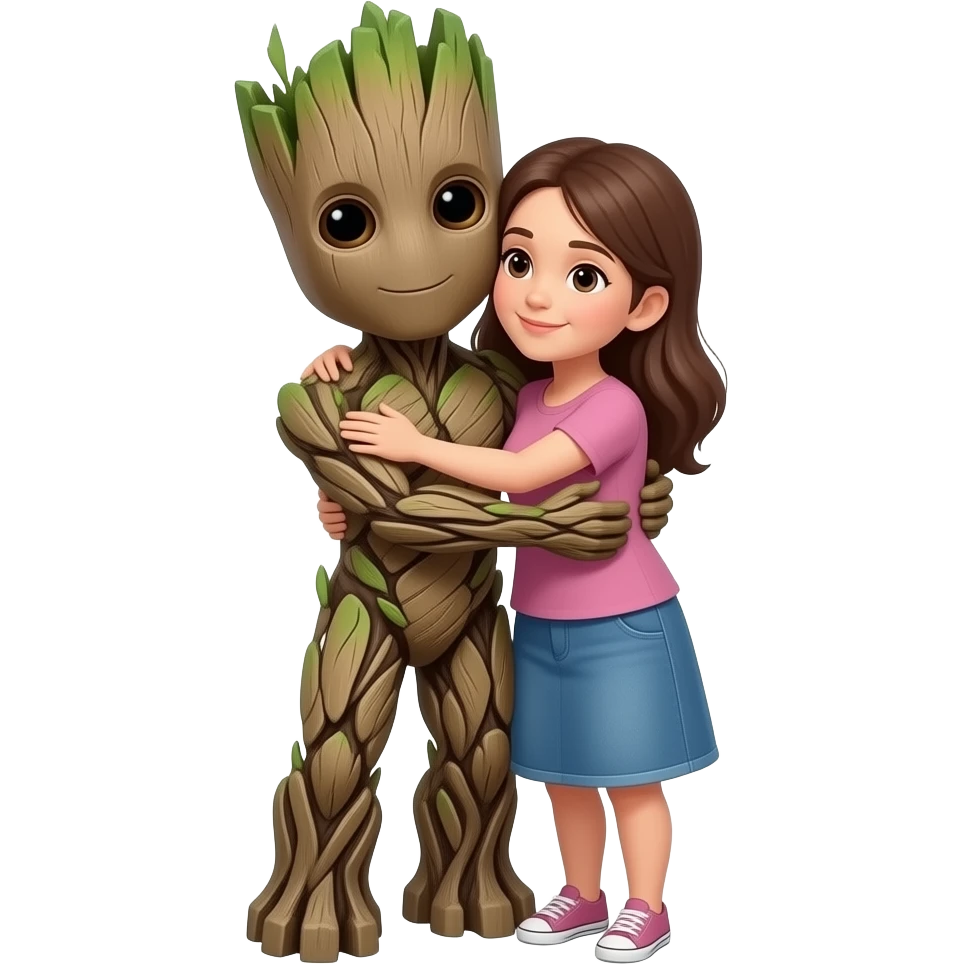 Mommy hugs Groot emoji
