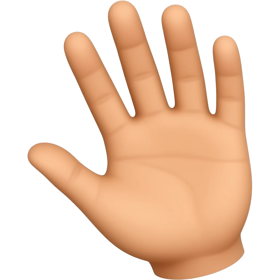 for tutorial only hand emoji
