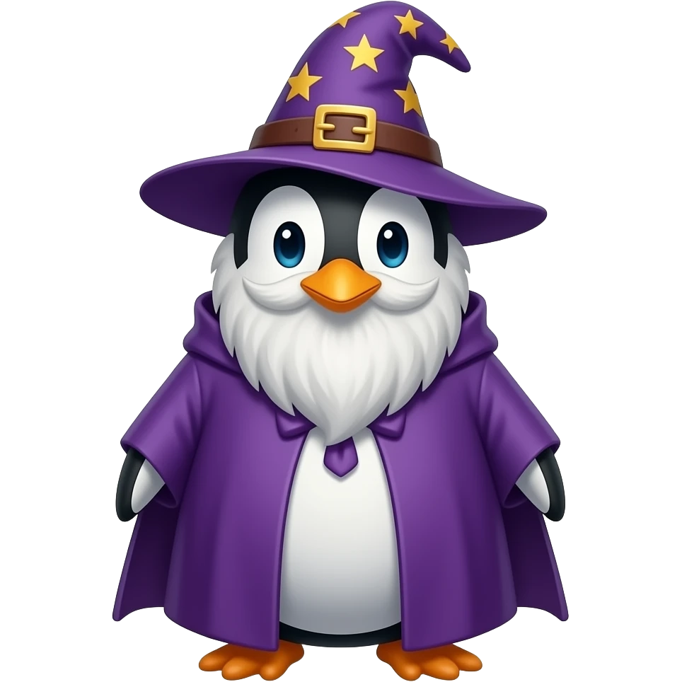 Penguin Wizard emoji