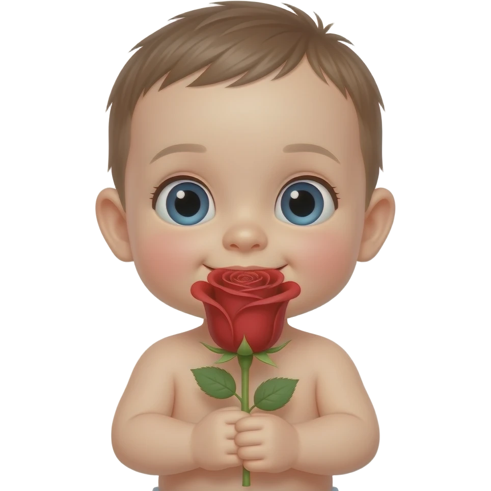 baby with rosa emoji
