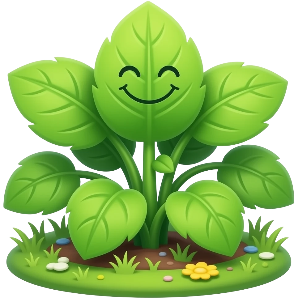 happy plants emoji