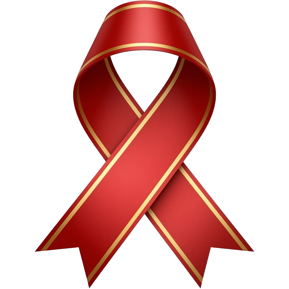 Red ribbon emoji