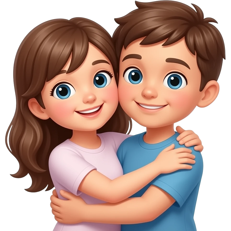 دختر و پسر در بغل هم emoji
