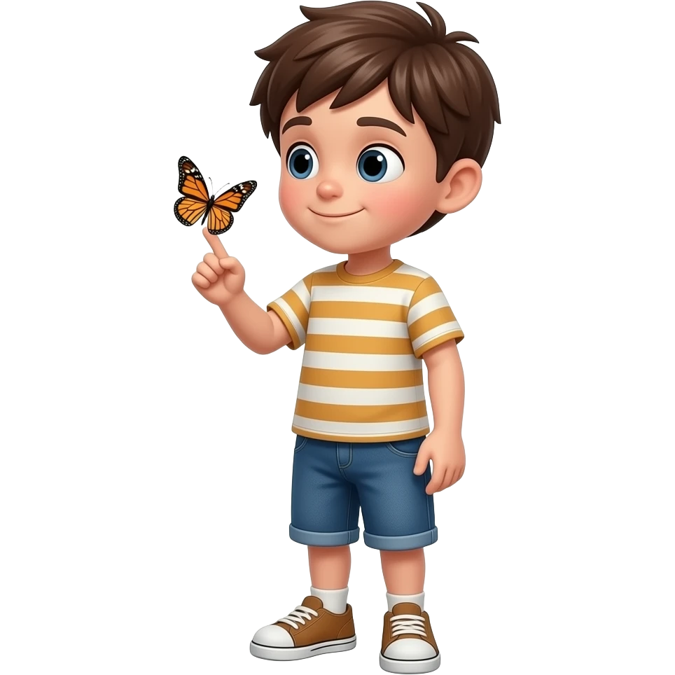 فتى  يشاهد emoji