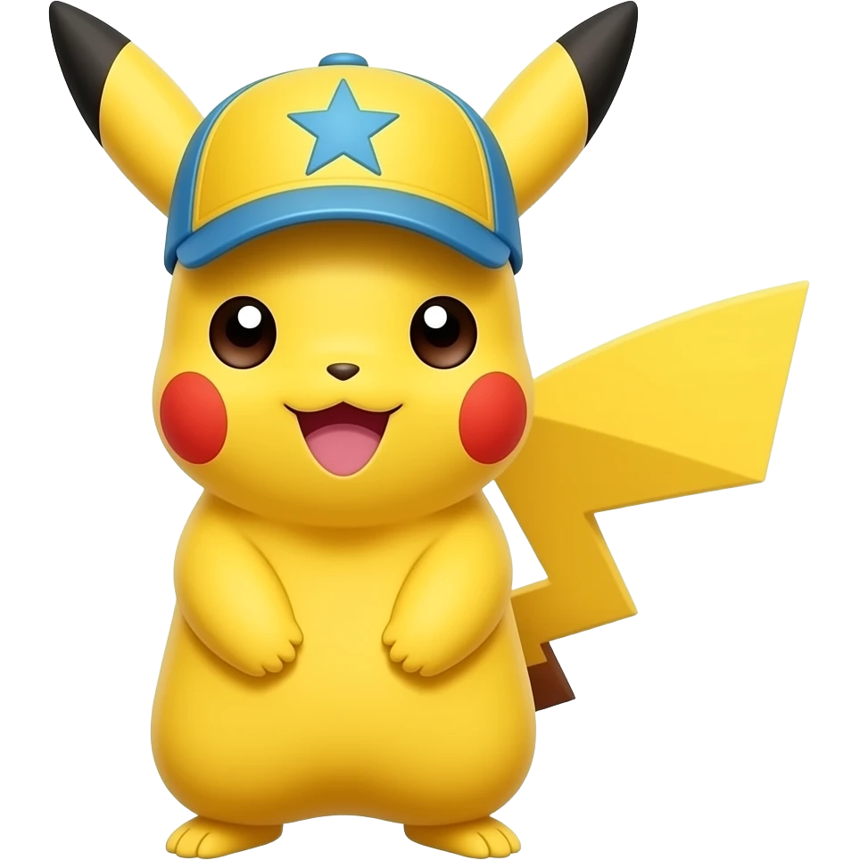 Pikachu rad cap emoji