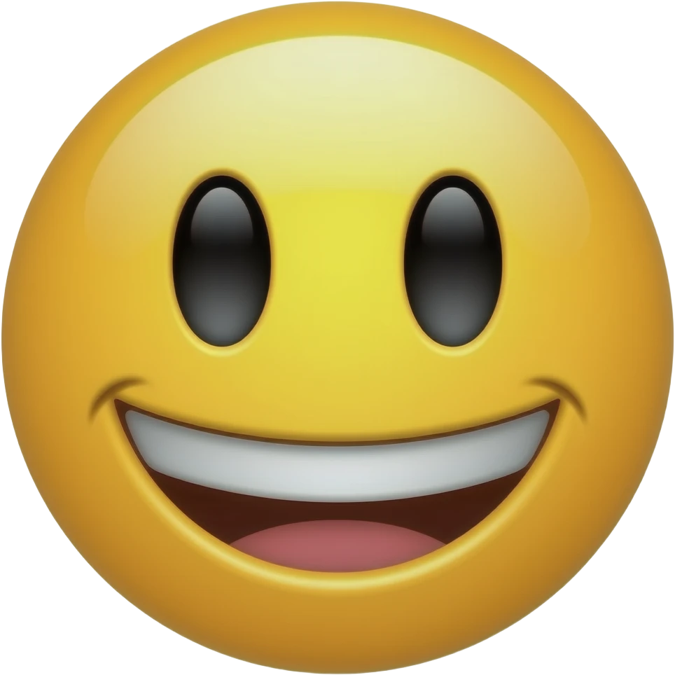 smiley face that looked retarded emoji