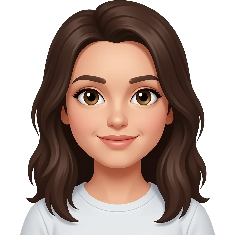 una chica morena emoji