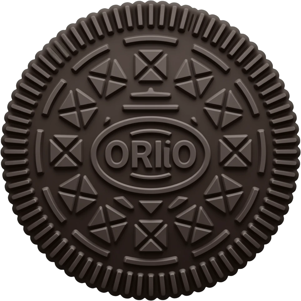 Oreo cookie emoji