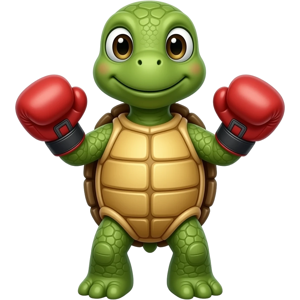boxing gloves turtle emoji