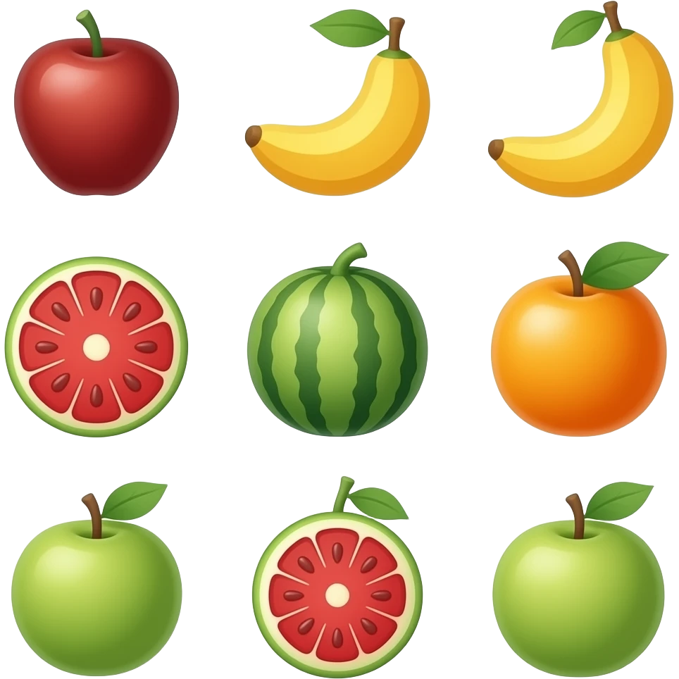 Fruit logos emoji