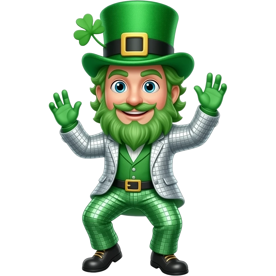 Disco leprechaun emoji