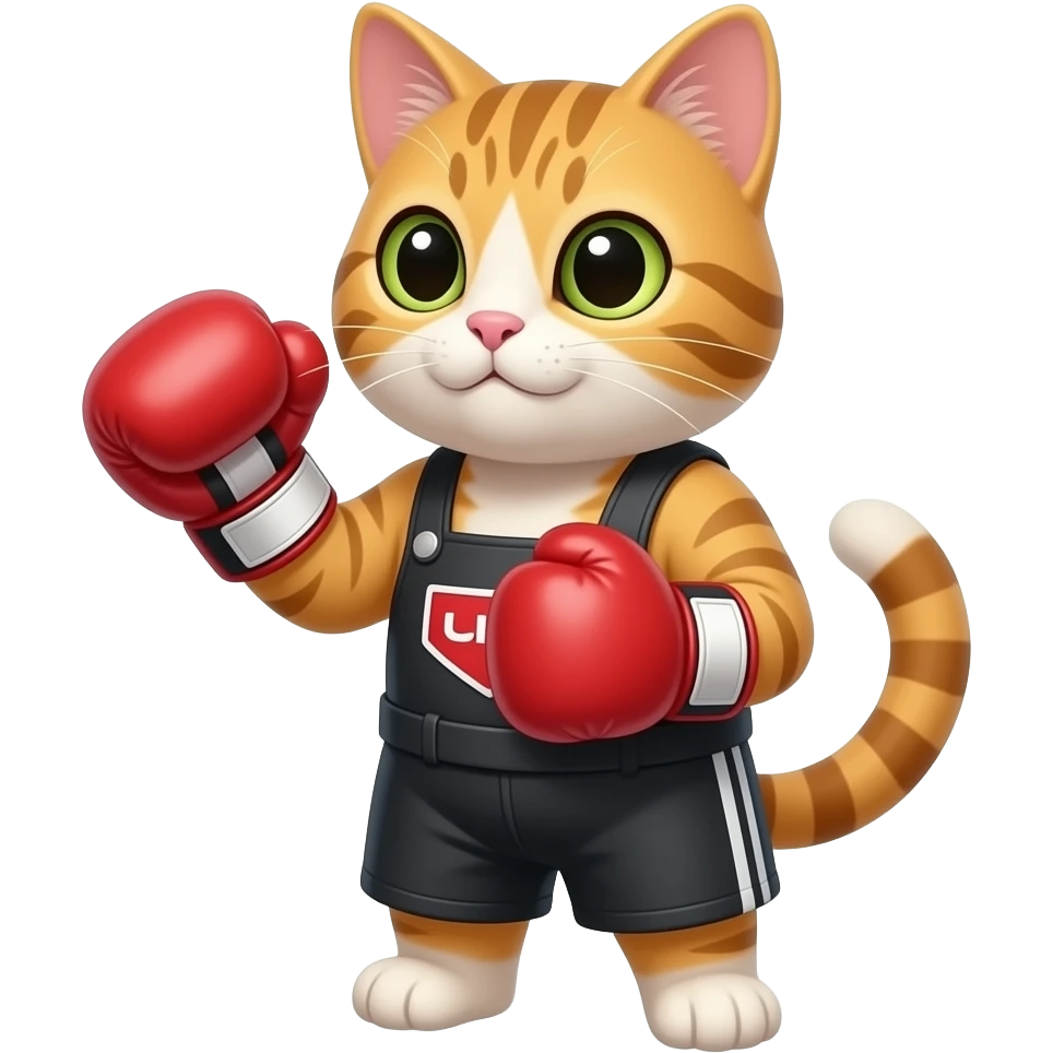گربه با کیسه بوکس emoji