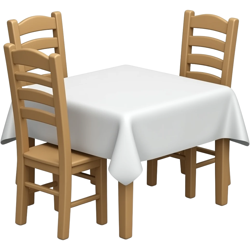 table de restaurant emoji