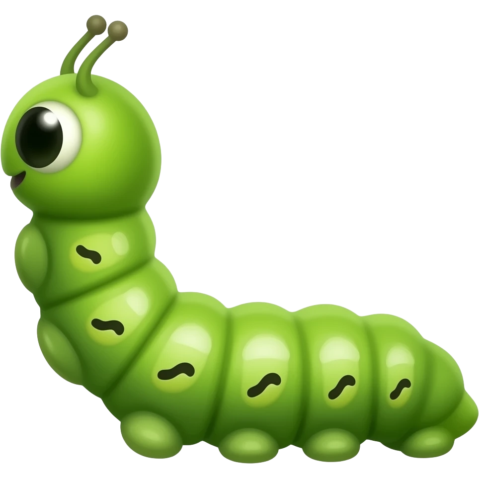 Smaller catapillar emoji
