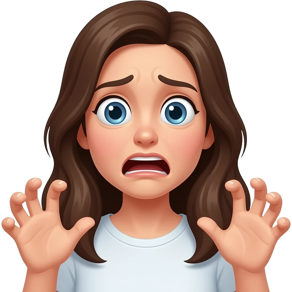 MUJER ASUSTADA emoji