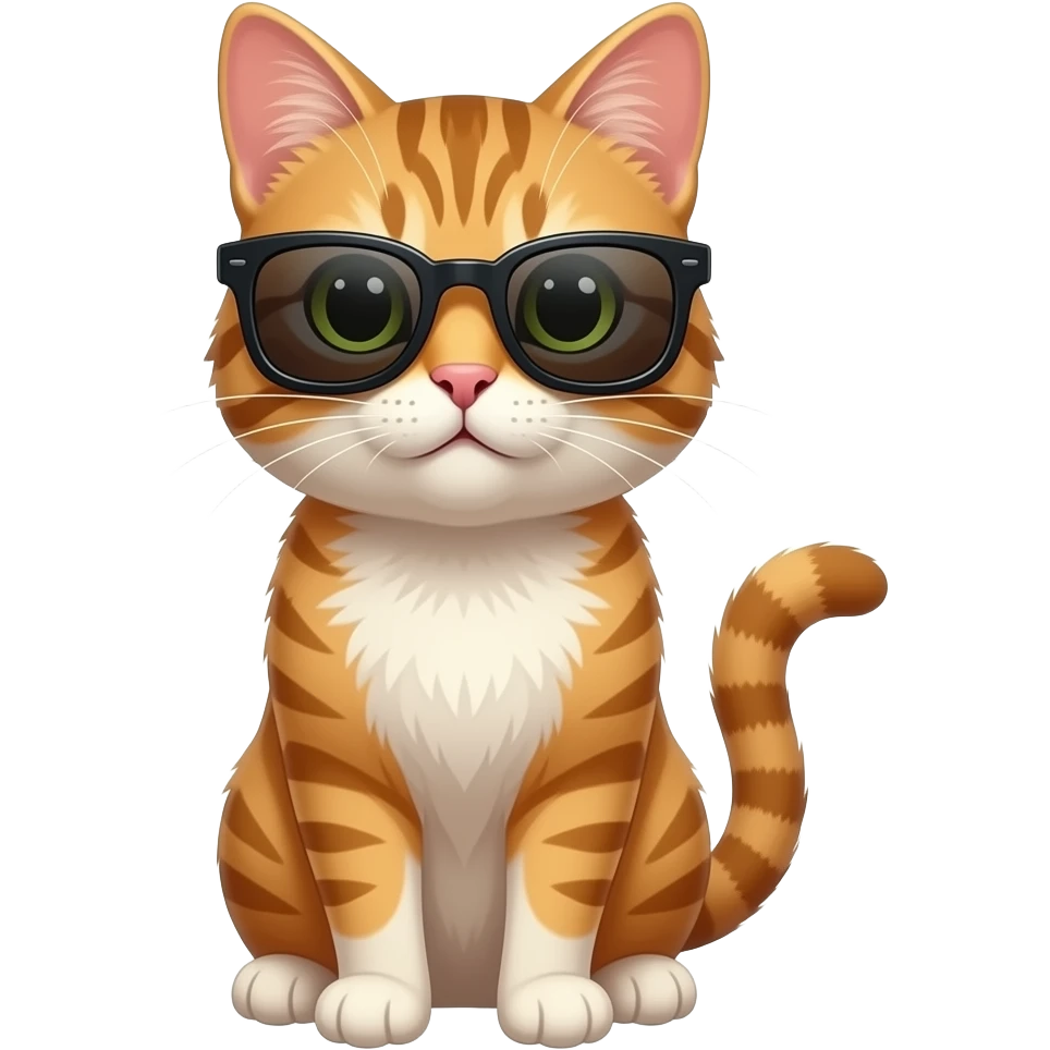Cat wearing sunglasses emoji