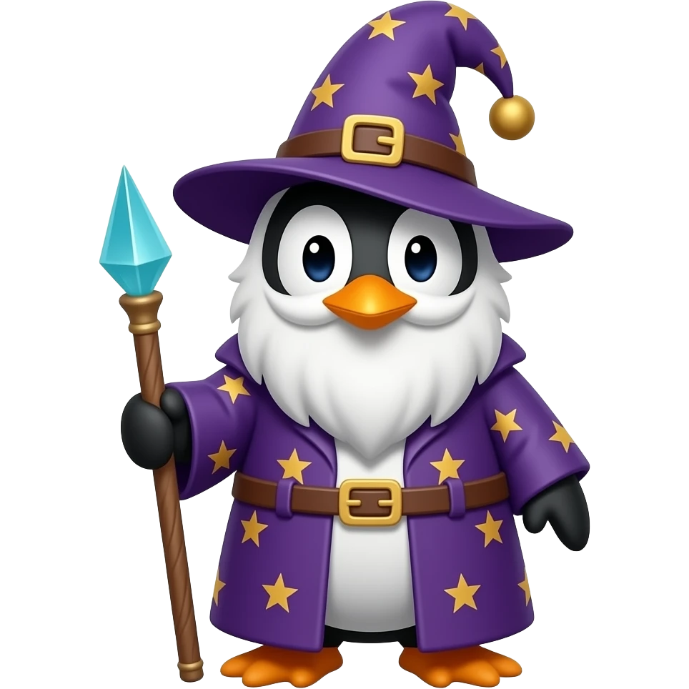 Penguin Wizard emoji