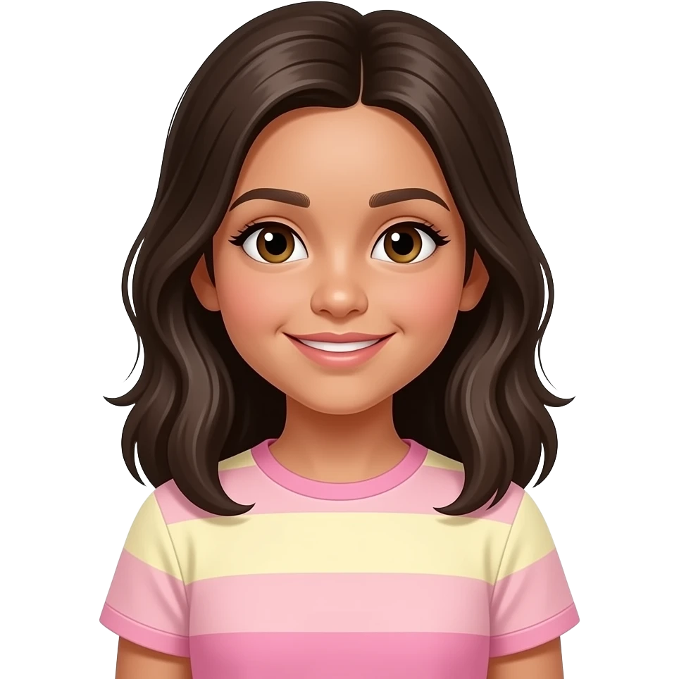 Ha la pelle scura vengo dal Brasile ho 11 anni e adoro il rosa e il giallo pastello ho la pelle più chiara e ho solo una maglietta sola E sono una femmina emoji