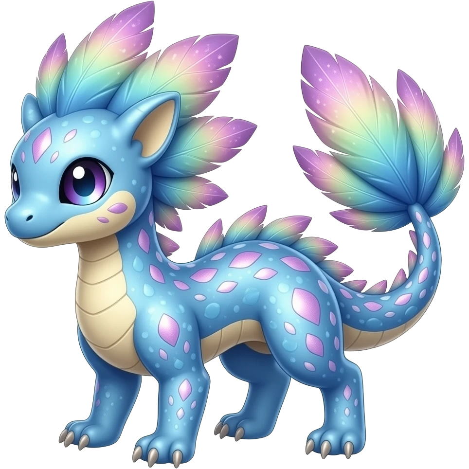 Shiny exotic feathery oily poisoned pastel glittery sparkling tropical bioluminescent edgy cool Salandit-Salamence-Ekans-Seviper-Rapidash-Salazzle-Fakemon-hybrid emoji